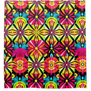 Lebhafter Pop Kunstdusche Vorhang - Frische Farben