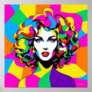 Lebhafter Pop Poster