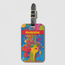 Lebhafter psychedelischer Pop Art Groovy Retro Des