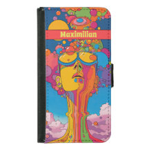 Lebhafter psychedelischer Pop Art Groovy Retro Des