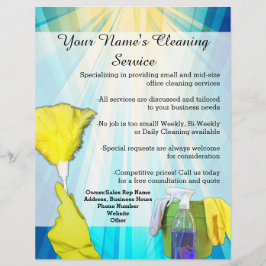 Lebhafter Ray Business Office Cleaning Service Fly Flyer