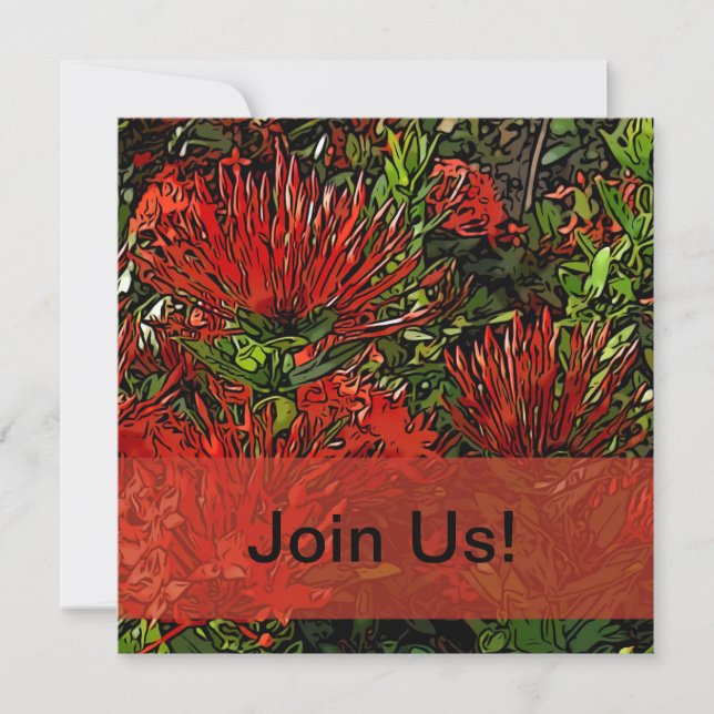 Lebhafter Red Orange Firebush Mitteilungskarte (Vorderseite)