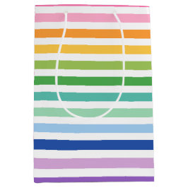 Lebhafter Regenbogenstreifen mit feinen Farben Mittlere Geschenktüte