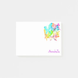 Lebhafter Reich des Regenbogens Morpho Butterflies Post-it Klebezettel