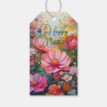 Lebhafter romantischer Blumengarten Geburtstag