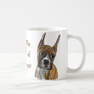 Lebhafter roter Rehfarbenener Boxerhund Tasse