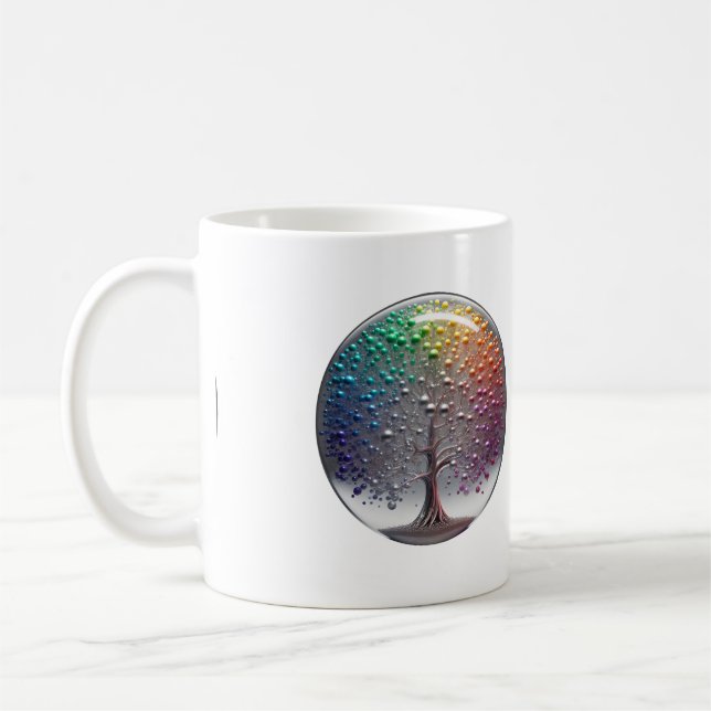 Lebhafter Silver PRIDE Sphäre Kaffeetasse (Links)