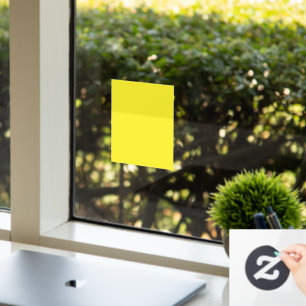 Lebhafter, solider gelber Hintergrund Fensteraufkleber