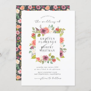 Lebhafter Sommer Einladung zur Hochzeit