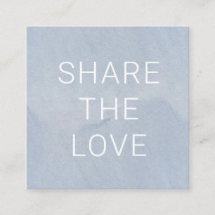 Lebhafter Sommer Loyalitätskarte Quadratische Visitenkarte