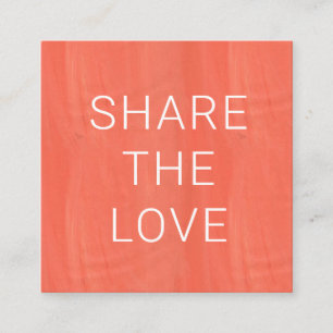 Lebhafter Sommer Loyalitätskarte Quadratische Visitenkarte