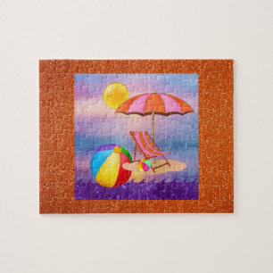 Lebhafter Strand Puzzle
