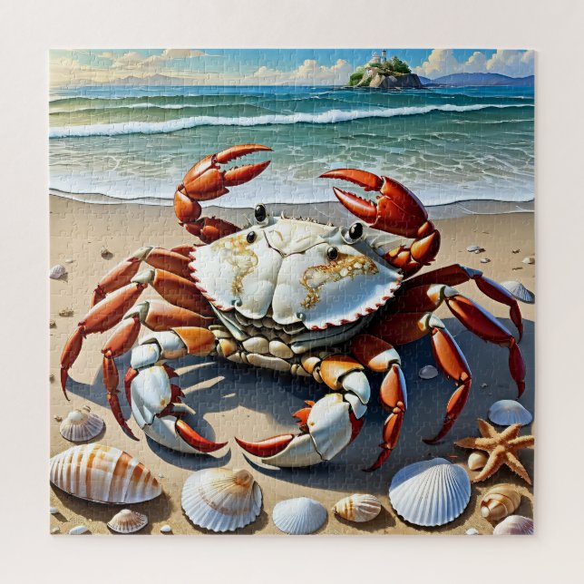 Lebhafter Strandkrab Puzzle (Vertikal)