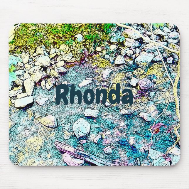 Lebhafter Stream Forest Mousepad (Vorne)