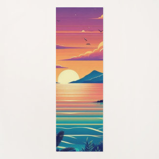 Lebhafter Sunset Beach Yoga Mat Yogamatte