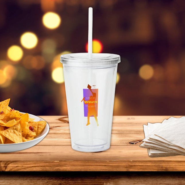 Lebhafter Sunset Modern Tech Abschluss Acryltrinkbecher (Von Creator hochgeladen)