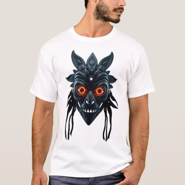 Lebhafter T - Shirt für die Maske des Stammes Worm (Vorderseite)
