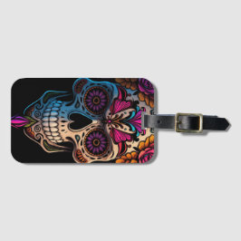 Lebhafter Tag der Toten Gepäckanhänger