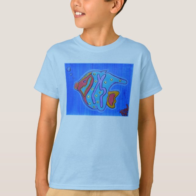 Lebhafter tropischer Fisch T-Shirt (Vorderseite)