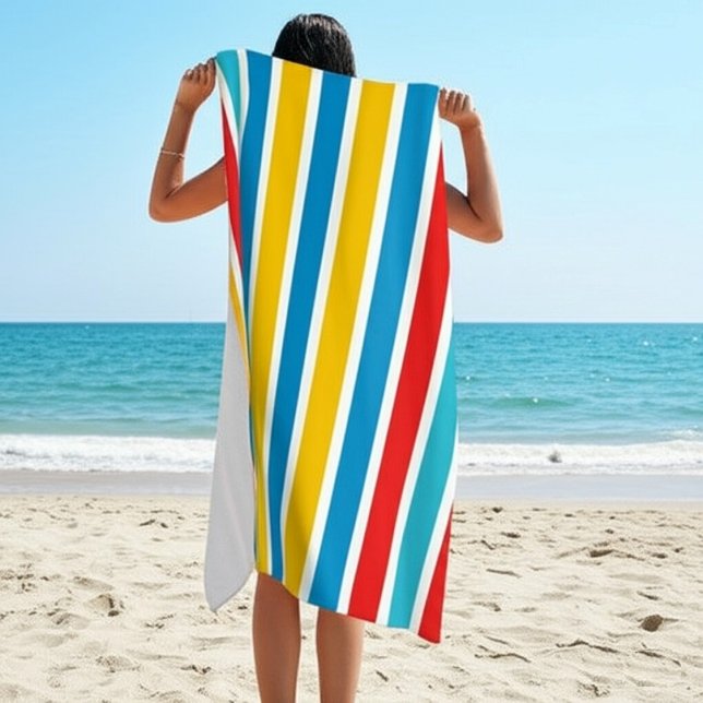Lebhafter und lustiger Sommer unverzichtbar Strandtuch (Von Creator hochgeladen)