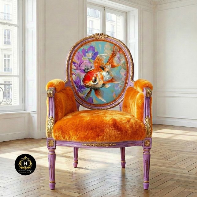 Lebhafter Vintager Blumenfisch Seidenpapier (Von Creator hochgeladen)