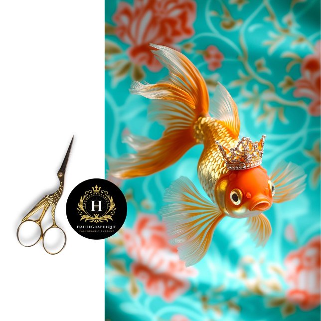 Lebhafter Vintager Blumenfisch Seidenpapier (Von Creator hochgeladen)