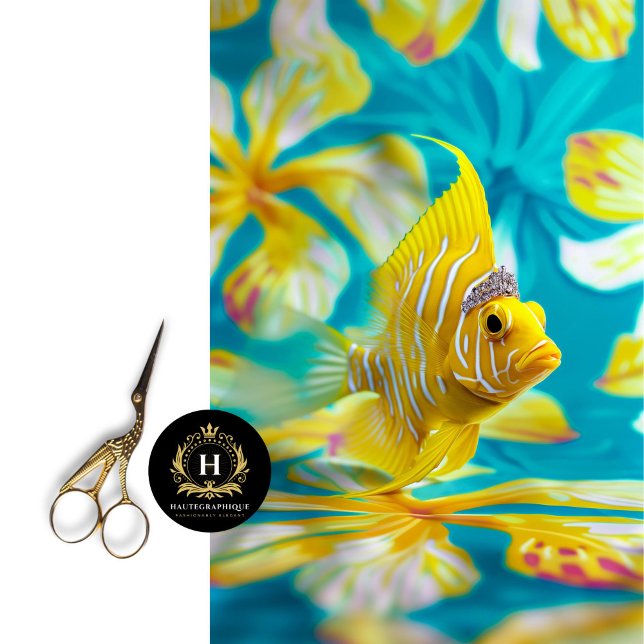 Lebhafter Vintager Blumenfisch Seidenpapier (Von Creator hochgeladen)