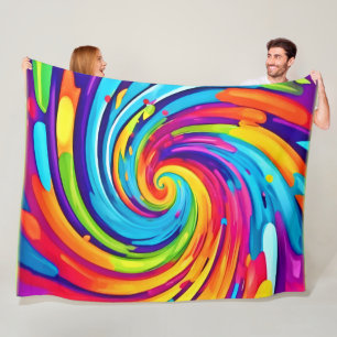 Lebhafter Vortex in künstlerischem Whirlwind Fleecedecke