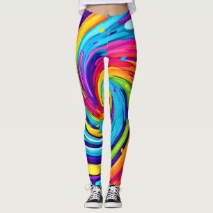 Lebhafter Vortex in künstlerischem Whirlwind Leggings