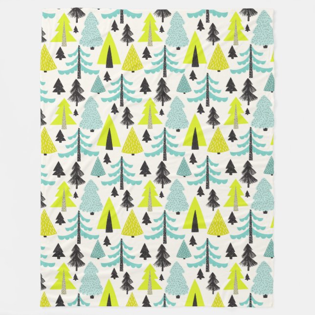 Lebhafter Wald ⎢ Fleece Blanket (Vorderseite)