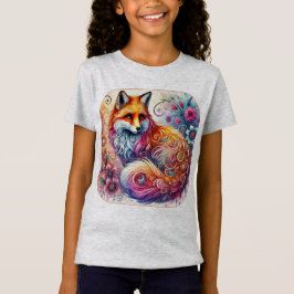 Lebhafter Watercolor Fox-T - Shirt