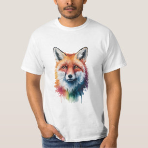 Lebhafter Watercolor Fox-T - Shirt