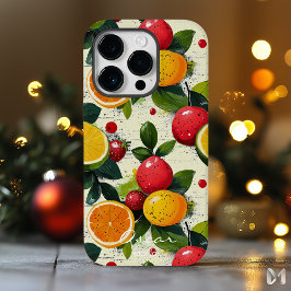 Lebhafter Zitrus und Berry Fruit Design Frische Si Case-Mate iPhone 14 Pro Hülle