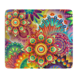 Lebhaftes Abstrakt Schneidebrett