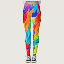 Lebhaftes Abstraktes Ausdrucksbild Leggings