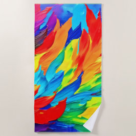 Lebhaftes Abstraktes Ausdrucksbild Strandtuch