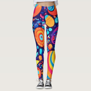 Lebhaftes Abstraktes Blubble-Universum Leggings