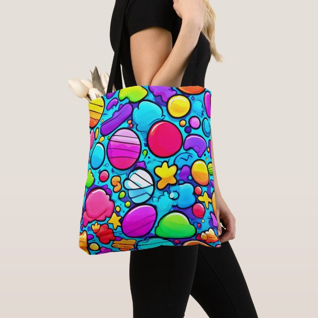 Lebhaftes Abstraktes Candyland (Von Nahem)