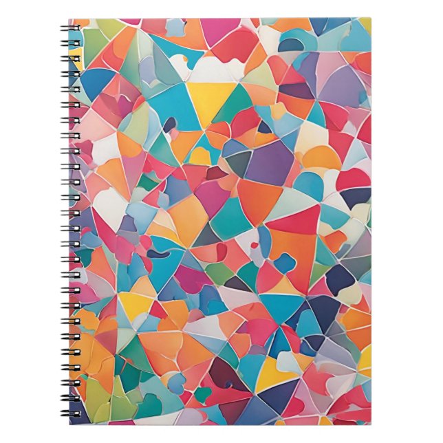 Lebhaftes abstraktes Design-Notebook - das beste G Notizblock (Vorderseite)