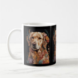 Lebhaftes Abstraktes Dog-Portrait Kaffeetasse