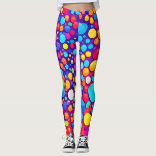 Lebhaftes Abstraktes Kaleidoskop Leggings