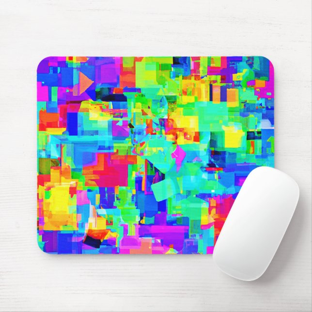 Lebhaftes Abstraktes Muster Mousepad (Mit Mouse)