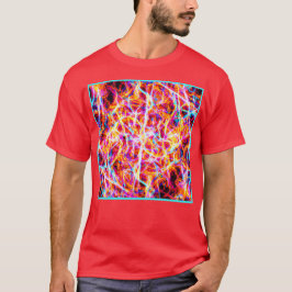 Lebhaftes Abstraktes Muster T-Shirt