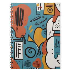 Lebhaftes Abstraktes Notebook-Design Notizblock