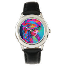 Lebhaftes Abstraktes Portrait