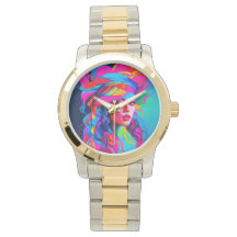 Lebhaftes Abstraktes Portrait