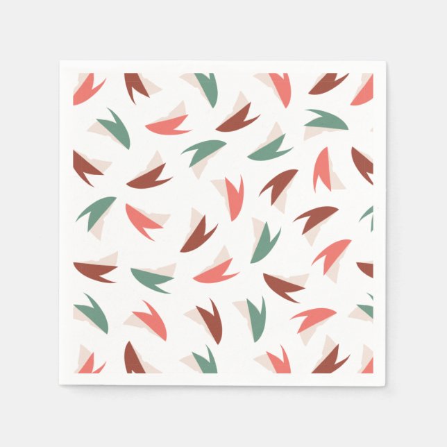 Lebhaftes Apple Slice Fruit Muster II Serviette (Vorderseite)