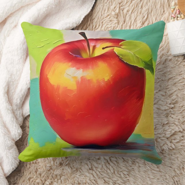 Lebhaftes Apple Still Life Kissen (Decke)