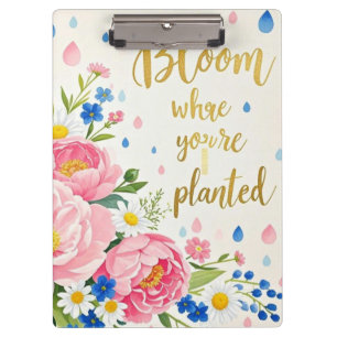 Lebhaftes Aquarellbouquet von Bauern, Molsen Klemmbrett