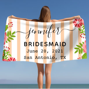 Lebhaftes Bloom-Junggeselinnen-Abschied-Geschenk Strandtuch